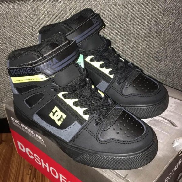 BRAND NEW boy / girl youth DC dc pure high top ev shoes with velcro size 12 & 13 - Picture 7 of 7